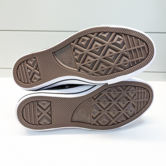 Converse Chuck Taylor All Star Tumbled Hi Velvet Brown Leather shoes Men's 10 - Picture 7 of 8